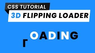 3D Flipping Loader CSS | CSS 3D | CSS Loading Animation