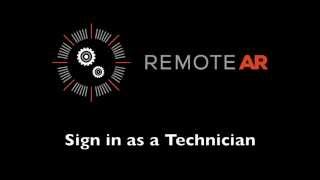 Remote AR Tutorial: Sign in as a Technician