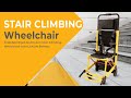 Rehamo | Stair Climbing Wheelchair Foldable Aluminum Frame, Backrest & Seat, Lithium Battery