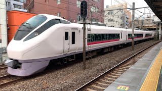 常磐線　E657系　3分遅れでの新松戸駅高速通過