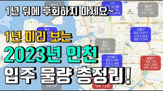 1년 미리보는 2023년 인천광역시 부동산 입주물량 / 부동산 공부