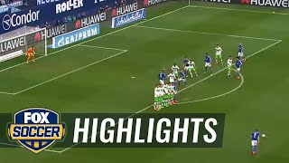 Geis scores free kick to double Schalke lead over Wolfsburg | 2015–16 Bundesliga Highlights