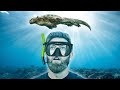 I Swam With Real Life Godzilla! | Marine Iguanas