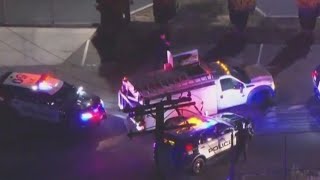 Wild police chase ends in Corona Denny's