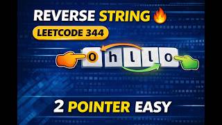 Reverse String in 1 Minute 🔥 | LeetCode 344 Java Solution | Easy Two Pointer