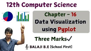 📉📈 Chapter 16 - Three Marks Explained | Data Visualization using Pyplot | 12th Computer Science