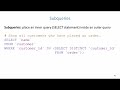 Advanced SQL: Subqueries