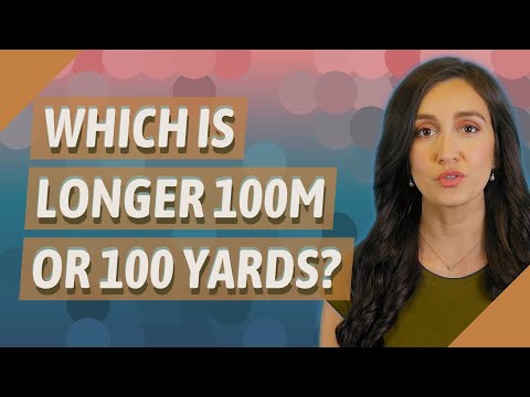 How many meters is a 100 yards?