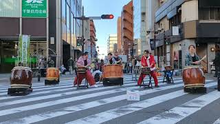 いい街ちばフリーマーケット(12月25日) 日本太鼓パフォーマンス