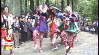 天日陰比咩神社で行れた大嘗祭での奉納獅子舞　武部①