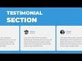 Awesome testimonial section using HTML  CSS & owl.carousel.js
