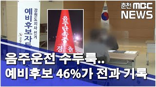 [춘천 MBC] 음주운전 수두룩..예비후보 46%가 전과 기록