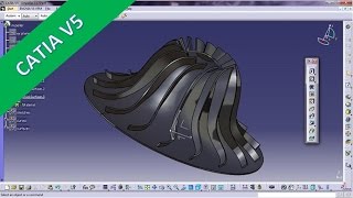 Impeller - Catia v5 GSD Training - Sweep with Laws