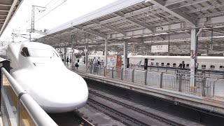 東海道新幹線 のぞみ320号（700系運行） 超広角車窓 進行右側 新大阪～東京 【4K60P】