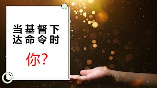 每日经历神3·21 /马可福音十四章13节/当基督下达命令时，你会怎样？