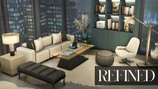 REFINED 1 BEDROOM APARTMENT | Stop Motion | The Sims 4: No CC Build