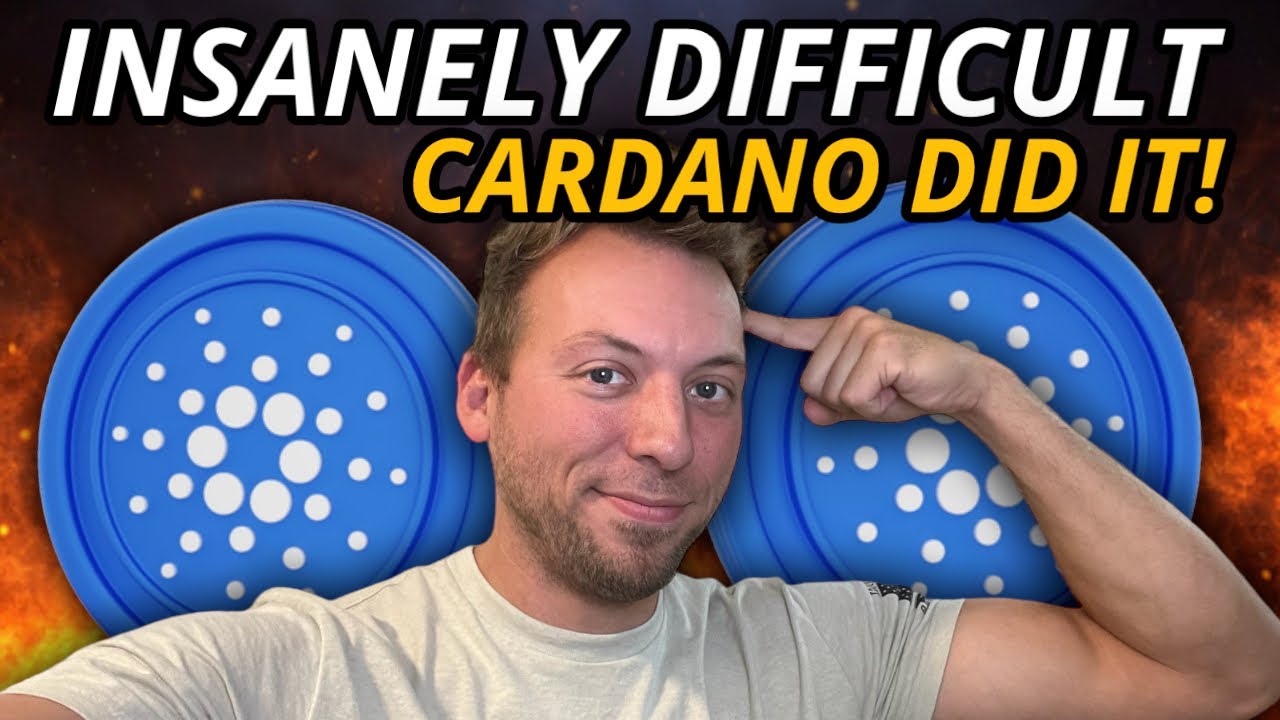 CARDANO ADA - INCREDIBLY DIFFICULT TO DO!!! CARDANO HAS DONE IT ...