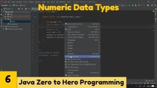 Numeric Data Types || Java 2021Complete Java MasterClassZero to Hero Programming || Udemy Course