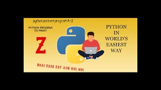 Python pattern program to print Z mostly asked question in interview