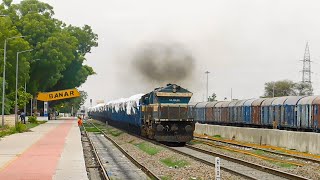 Heavily Smoking and Humming SGUJ WDG-4 accelerates through Single Diesel Line territory of NWR