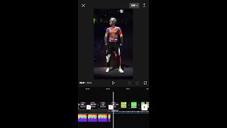 Cap Cut Rainbow Glow Effect 🔥// Cap Cut editing tutorial, ff edit tutorial, lobby edit ff #shorts​