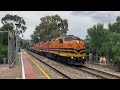 quadruple cm s u0026 6 loco rescue rare aurizon grain action in the hills