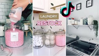 Laundry Restock \u0026 Organization ASMR Satisfying TikTok Compilation 🧺