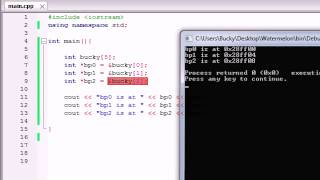 Buckys C++ Programming Tutorials 41 Pointers and Math | C++ Tutorial
