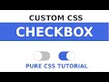 Css Custom Checkbox - Toggle Switch [HTML - CSS]