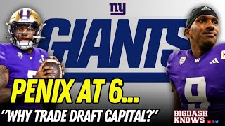 Penix at 6? | Let's Talk Giants Football! | New York Giants
