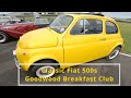 Classic Fiat 500s at Goodwood Breakfast Club