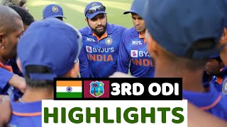 India Vs West Indies 3rd ODI Match Full Highlights, IND vs WI Full Highlights, Today Match