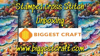 Biggestcraft 1 of 2#biggestcraft #stampedcrossstitch #flosstube #unboxing