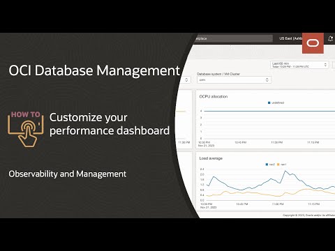 OCI Database Management: How to customize your performance dashboard