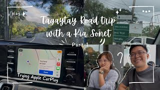 Kione’s Break-In: Trying Apple CarPlay on a Road Trip to Tagaytay + Attending Mass (Kia Sonet)