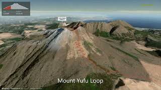 Mount Yufu Loop ∆ hiking trails ∆ 3d-trail.com/japan/