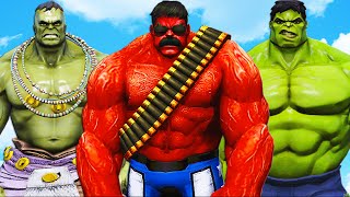Red Hulk VS Hulk VS Ultimate Hulk - EPIC BATTLE