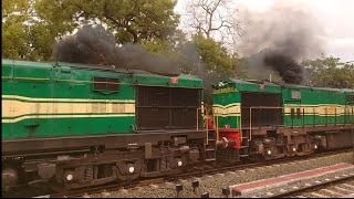 Twin ALCo's Golden Rock Evergreen WDG3A chugging out with his way