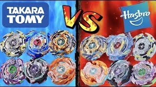 Hasbro Switch Strike Beyblades VS Takara Tomy God Beyblades | Beyblade Burst Battle