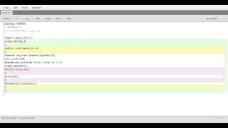 Blue Java : Series program part 8