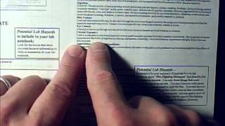 How to use an SDS to summarize chemical hazards for a lab