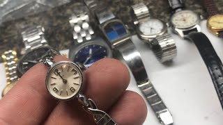 “cherry picking” the thrift store for VINTAGE WATCHES (seiko, wittenauer, carvel, pulsar)