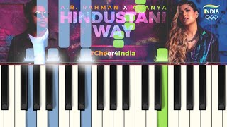 HINDUSTANI Way Keyboard Cover | A.R.Rahman X ANANYA | Official Team India Cheer Song for Tokyo 2020