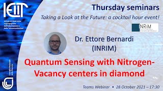 Quantum Sensing with Nitrogen-Vacancy centers in diamond