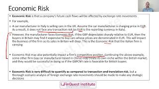 FX Markets - Economic Risk