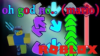 roblox bassically fnf (oh god no) mario song