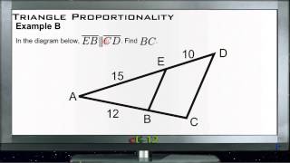 Triangle Proportionality: Examples (Basic Geometry Concepts)
