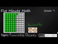 4th grade math representing decimals