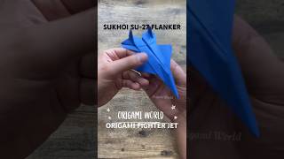 SUKHOI SU-27 FLANKER FIGHTER JET ORIGAMI | DIY PAPER PLANE ORIGAMI TUTORIAL | TOPGUN MAVERICK ART