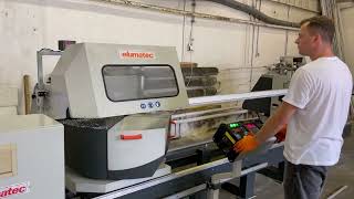 elumatec DG 104/02 test cut - JJZ machines